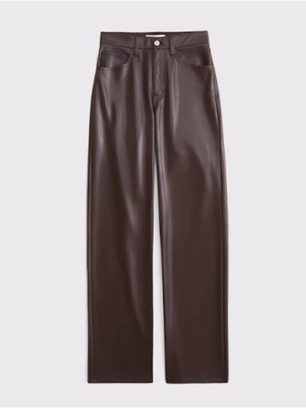 Abercrombie Ultra High Rise 90s Straight Leather Pants – NWT